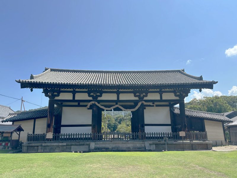 転害門正面写真