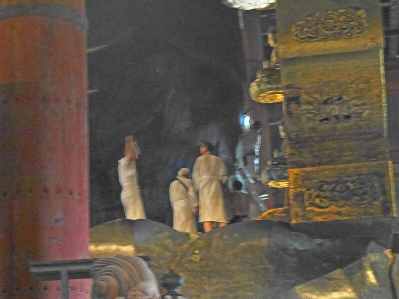 写経を胎内へ納める